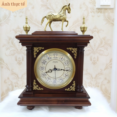 Đồng Hồ Để Bàn Tân Cổ Điển Tuấn Mã Đồng DH32