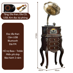 Máy Phát Nhạc Loa Kèn - Máy Gramophone Tân Cổ Điển MPN04