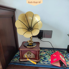 Máy Phát Nhạc Loa Kèn - Máy Gramophone Mini Tân Cổ Điển MPN26