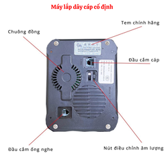 Điện Thoại Bàn Tân Cổ Điển DT08 - Bàn Phím Bấm, Lắp Sim Nghe Gọi
