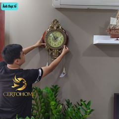 Đồng Hồ Treo Tường Quả Lắc Tân Cổ Điển DH11