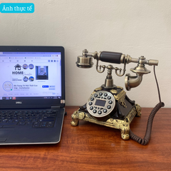 Điện Thoại Bàn Tân Cổ Điển DT12 - Bàn Phím Bấm, Lắp Sim Nghe Gọi