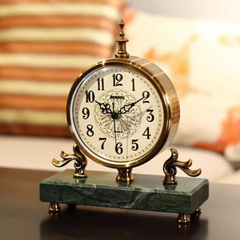 Đồng Hồ Để Bàn Hợp Kim Đồng & Đá Cẩm Thạch DH09 – Nghệ Thuật Cổ Điển, Tinh Tế Vượt Thời Gian