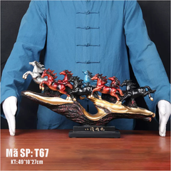 Tượng Bát Mã Hùng Phong T67 - Biểu Tượng Của Thành Công và Phát Đạt