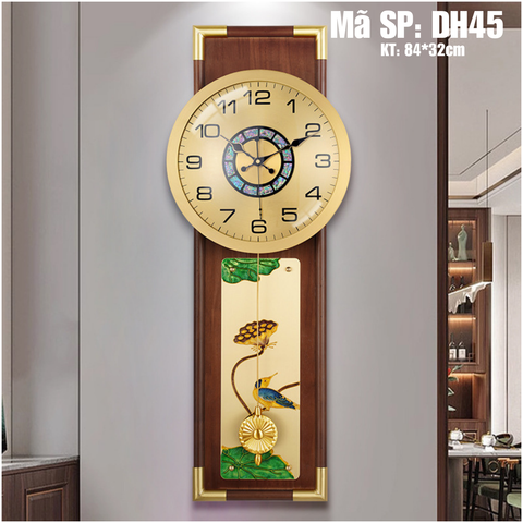 Đồng Hồ Quả Lắc Cao Cấp DH45 – Tinh Hoa Nghệ Thuật Á Đông Cho Không Gian Đẳng Cấp