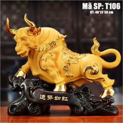 Tượng Trâu Vàng Vận Thế Như Diều T106 - Biểu Tượng Của Tài Lộc Và Phát Đạt