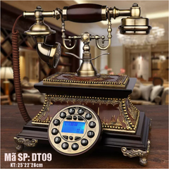 Điện Thoại Bàn Tân Cổ Điển DT09 - Sang Trọng, Hiện Đại, Lắp Sim Nghe Gọi