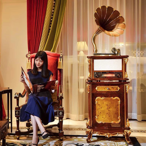 Máy Phát Nhạc Loa Kèn - Máy Gramophone Tân Cổ Điển MPN25