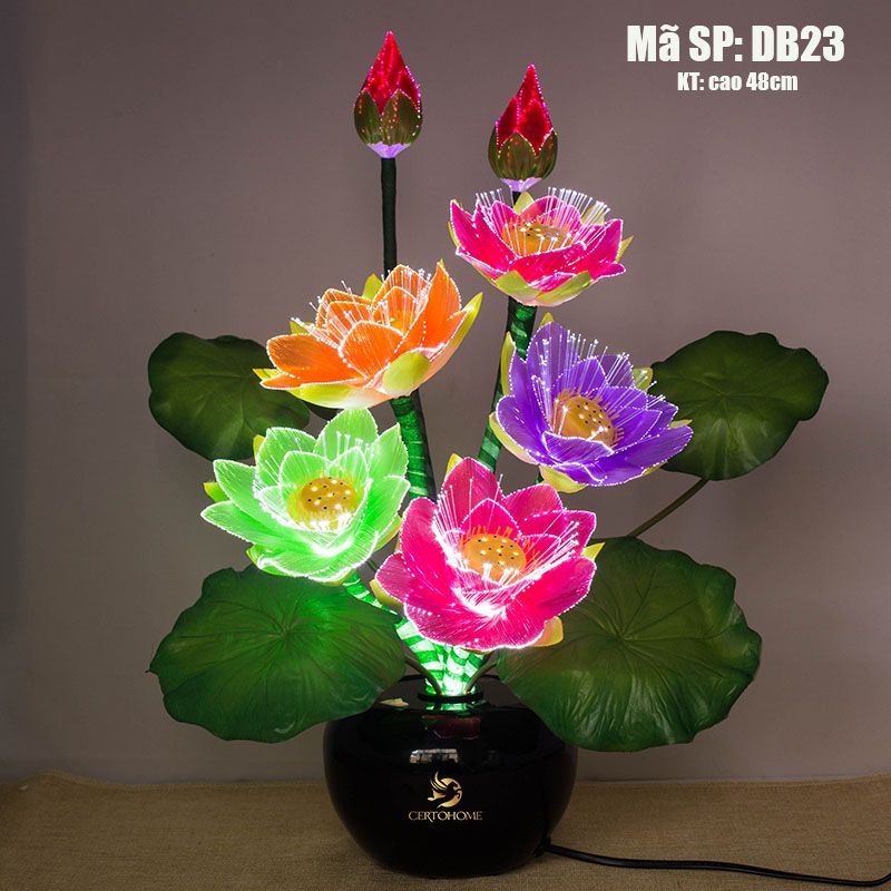 Đèn bàn hoa sen DB20 – Certohome