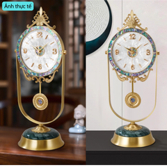 Đồng Hồ Để Bàn Tân Cổ Điển DH25 - Đồng Hồ Quả Lắc Cao Cấp