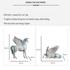 Cặp Kỳ Lân Pegasus T76 - May Mắn & Trí Tuệ