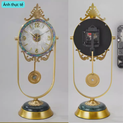 Đồng Hồ Để Bàn Tân Cổ Điển DH25 - Đồng Hồ Quả Lắc Cao Cấp