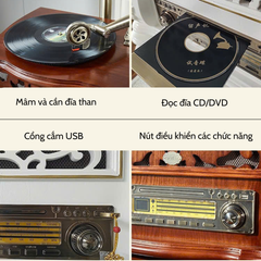 Máy Phát Nhạc Loa Kèn - Máy Gramophone Tân Cổ Điển MPN23
