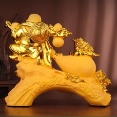 Tượng Di Lặc Kéo Bao Tiền T102 - Biểu Tượng Của Tài Lộc, Hạnh Phúc Và May Mắn
