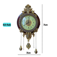 Đồng Hồ Treo Tường Quả Lắc Tân Cổ Điển DH11