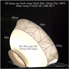 Bộ Bát Đĩa Sứ Xương - Bộ Vân Đá Cẩm Thạch GS74 - Nét Sang Trọng Đẳng Cấp