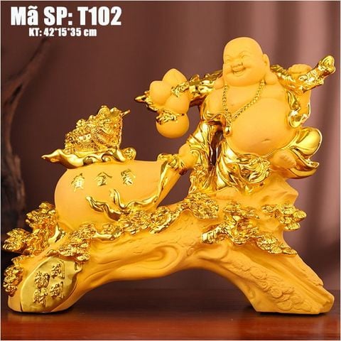 Tượng Di Lặc Kéo Bao Tiền T102 - Biểu Tượng Của Tài Lộc, Hạnh Phúc Và May Mắn
