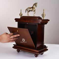 Đồng Hồ Để Bàn Tân Cổ Điển Tuấn Mã Đồng DH32