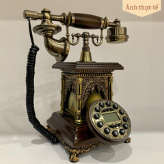 Điện Thoại Bàn Tân Cổ Điển DT08 - Bàn Phím Bấm, Lắp Sim Nghe Gọi