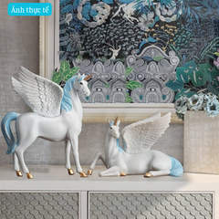 Cặp Kỳ Lân Pegasus T76 - May Mắn & Trí Tuệ