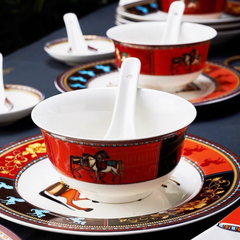 Bộ Bát Đĩa Sứ Xương - Bộ Royal Cavalier GS44
