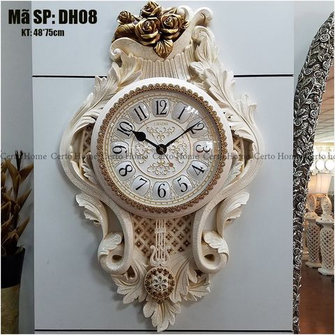 Đồng Hồ Treo Tường Quả Lắc Tân Cổ Điển DH08