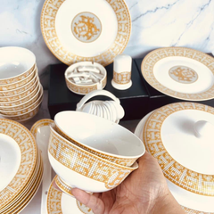 Bộ Bát Đĩa Sứ Xương - Bộ Hermet Cao Câp GS09