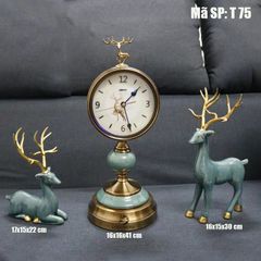 Đồng Hồ Để Bàn Đôi Hươu Tình Nhân T75