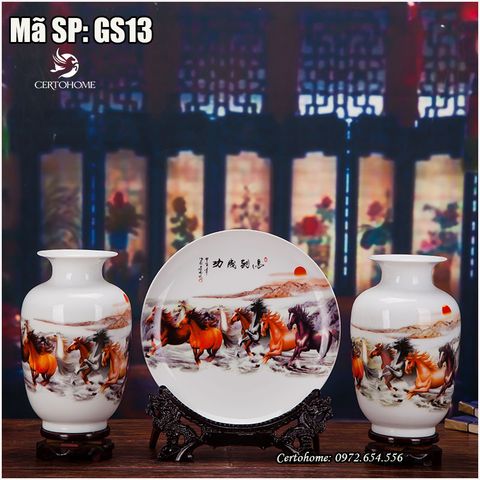 BỘ BÌNH ĐĨA TRANG TRÍ GS13