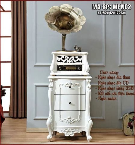 Máy Phát Nhạc Loa Kèn - Máy Gramophone Tân Cổ Điển MPN02