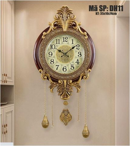 Đồng Hồ Treo Tường Quả Lắc Tân Cổ Điển DH11