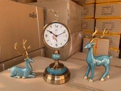 Đồng Hồ Để Bàn Đôi Hươu Tình Nhân T75