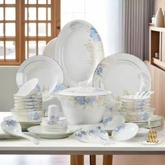 Bộ Bát Đĩa Sứ Xương - Bộ Royal Bloom GS76
