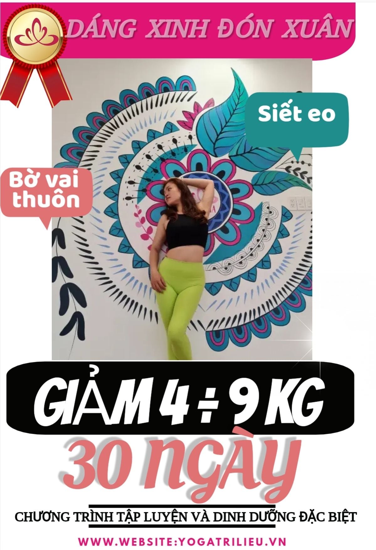 30 ngày siết eo, bờ vai thuôn gọn, độ mông trái đào