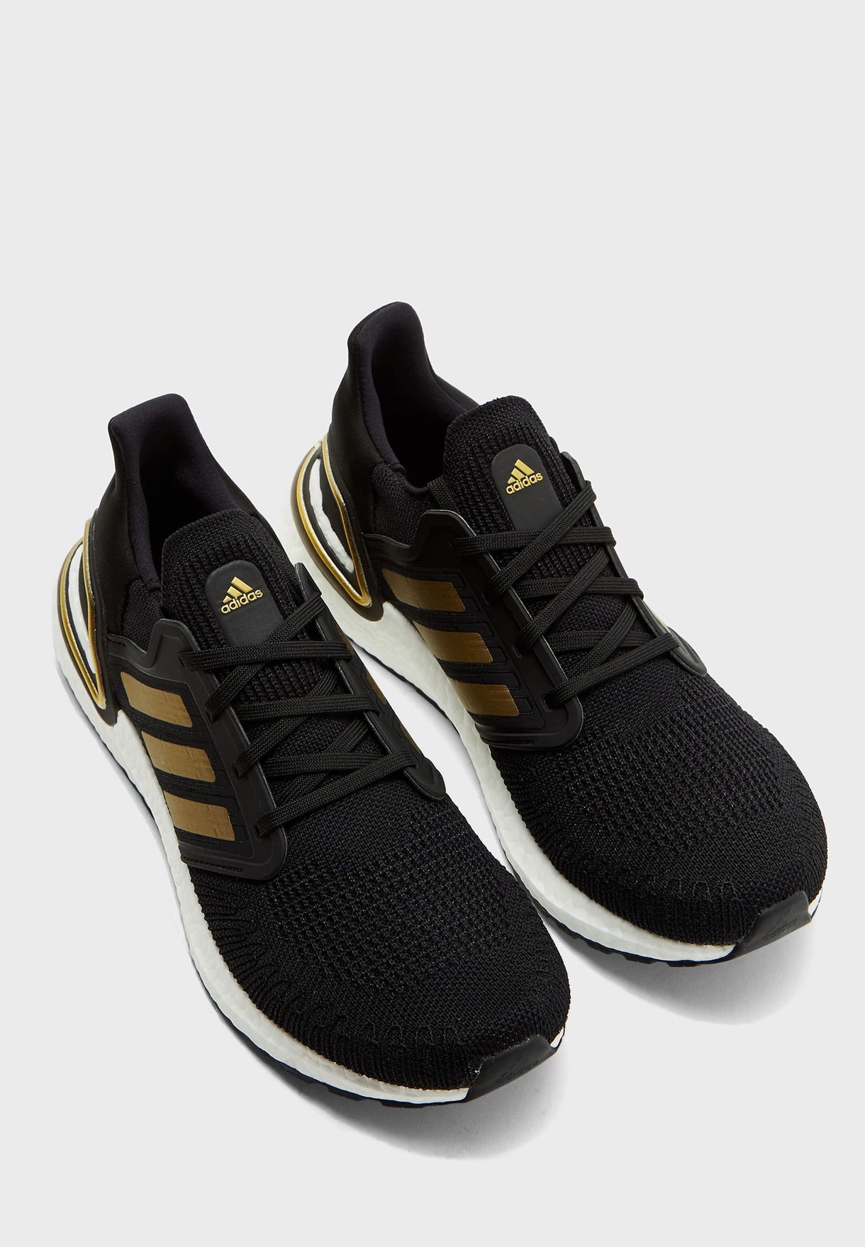  Adidas Ultraboost 20 “Core Black/Gold” EE4393 