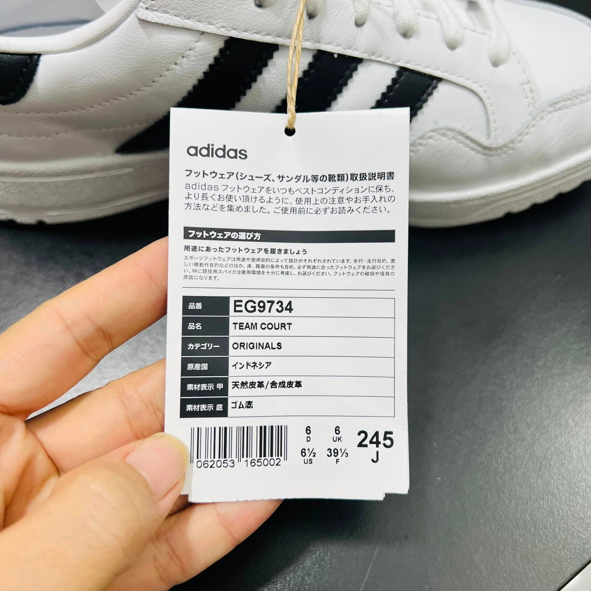 Gi y Adidas Ch nh h ng Team Court EG9734 Adidas ch nh h ng