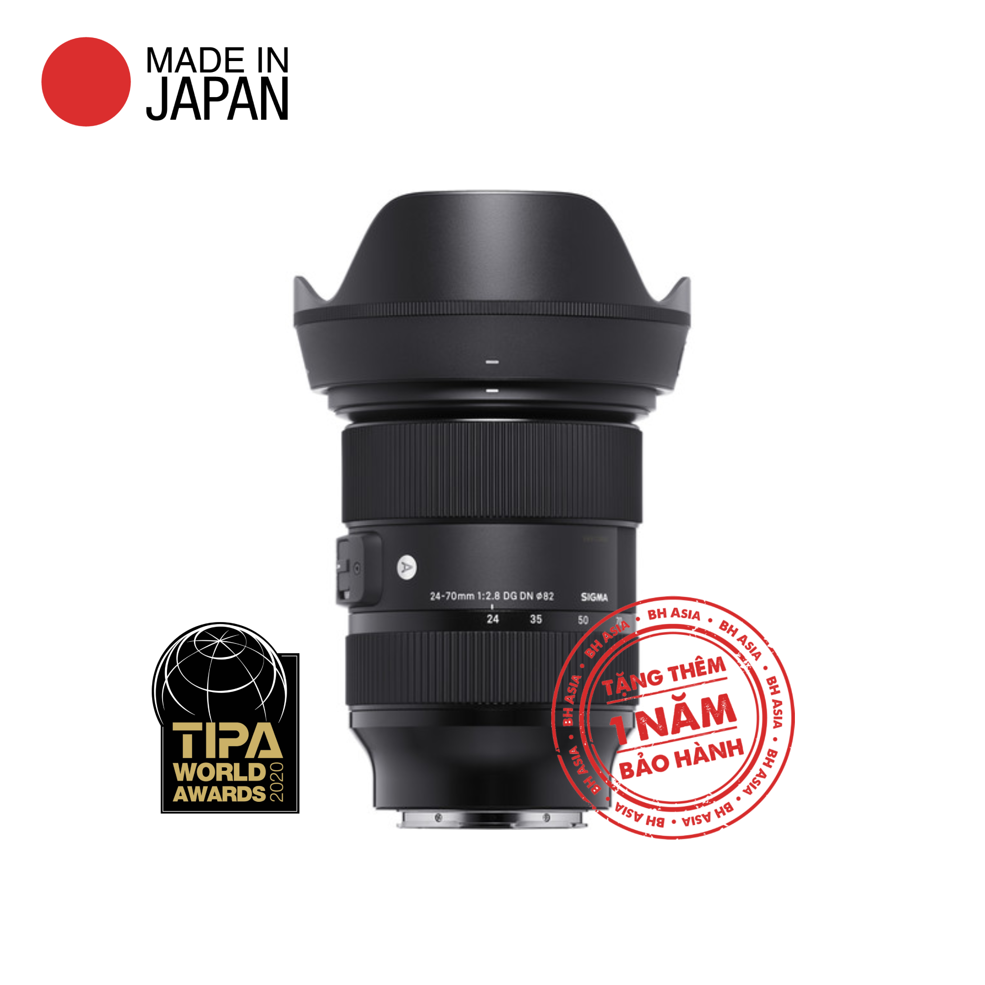 Ống kính Sigma 2470mm F/2.8 DG DN ART For Sony E BH Asia BH Asia