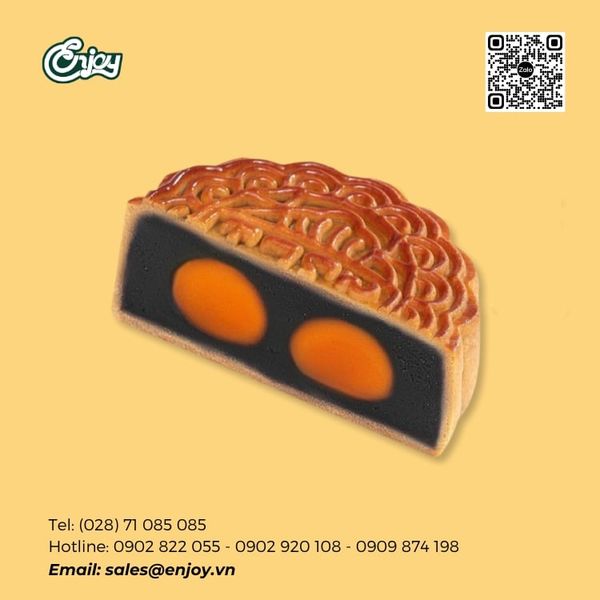 Bánh Trung Thu Hỷ Lâm Môn - Mè Đen 1 Trứng - 170g