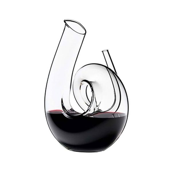 Bình Chiết Rượu Vang Riedel Decanter Curly Clear R.Q 1400ml