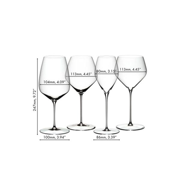 Set Ly Rượu Vang  Riedel Veloce Tasting Set