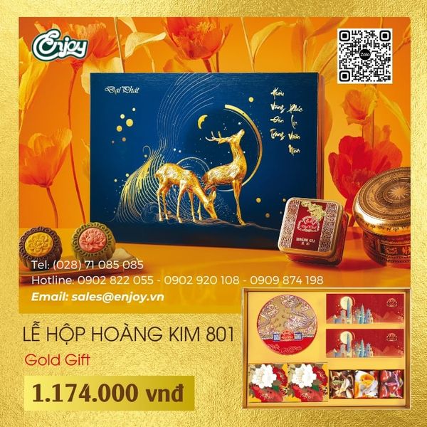 Bánh Trung Thu Đại Phát - Lễ Hộp Hoàng Kim 801