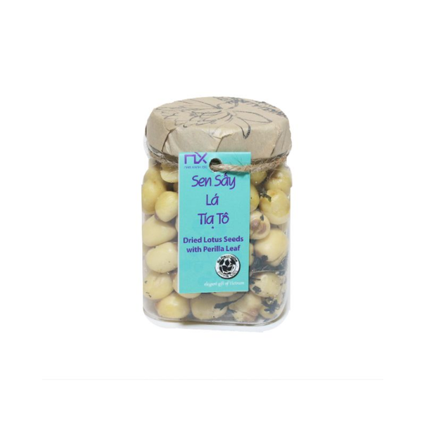 Hạt Sen Tươi Sấy Lá Tía Tô Nam Xanh 80G