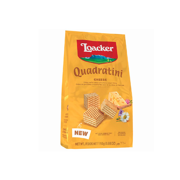 Bánh Xốp Loacker Quadratini Phô Mai 110G