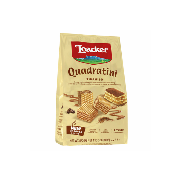 Bánh Xốp Loacker Quadratini Tiramisu 110G