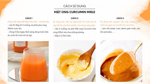 Mật Ong Curcumin Miele 400G