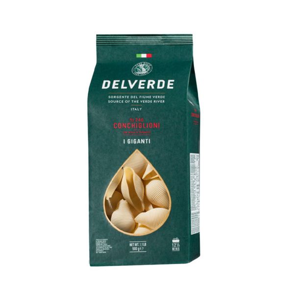 Nui 83240 Conchiglioni I Giganti Delverde Nhập Khẩu Ý 500G