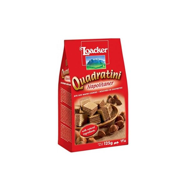 Bánh Xốp Loacker Quadratini Napolitaner 125G