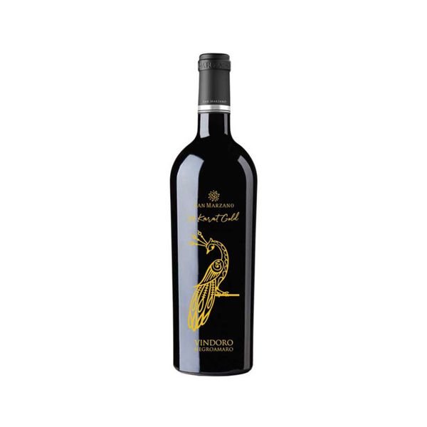 Rượu vang đỏ Ý Con Công Vindoro 24 Karat Gold 15% - 750ML