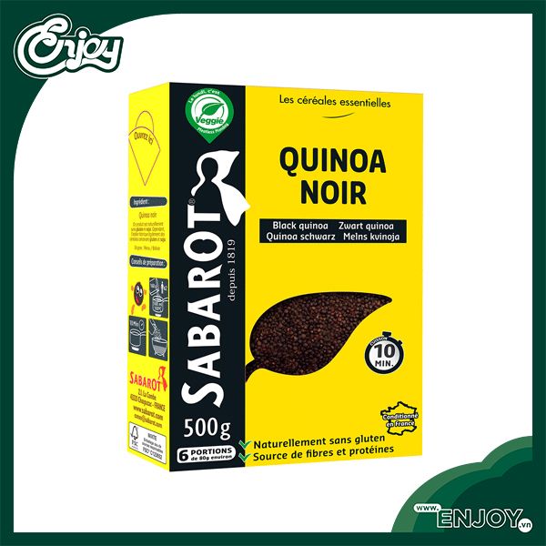 Hạt Diêm Mạch Đen (Black Quinoa) 500g - Sabarot