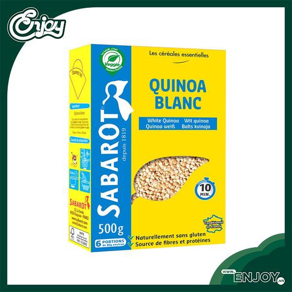 Hạt Diêm Mạch Trắng (White Quinoa) 500g - Sabarot